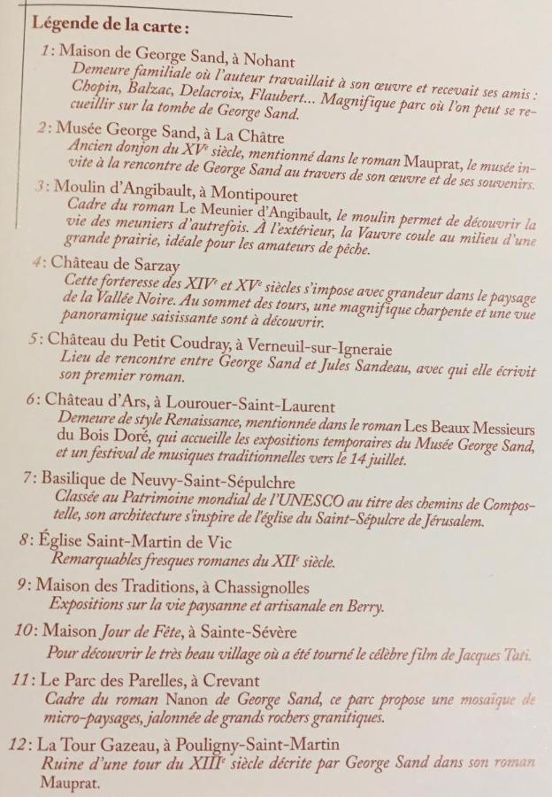 Gite Les Tazons - Pays De George Sand Montipouret Zewnętrze zdjęcie